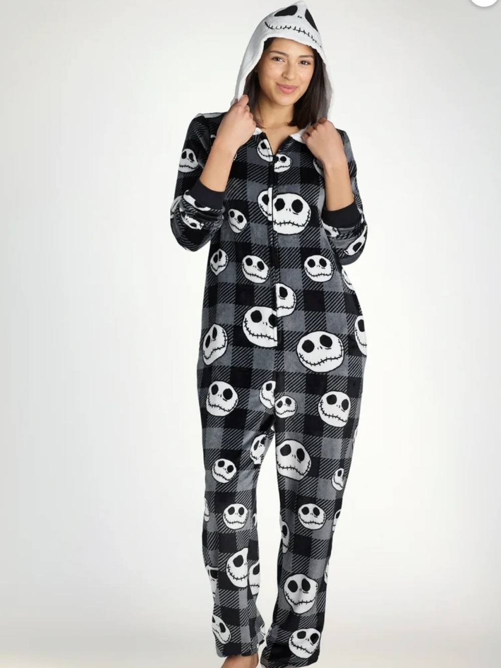 Disney Jack Skellington nightmare before Christmas onesie pajamas